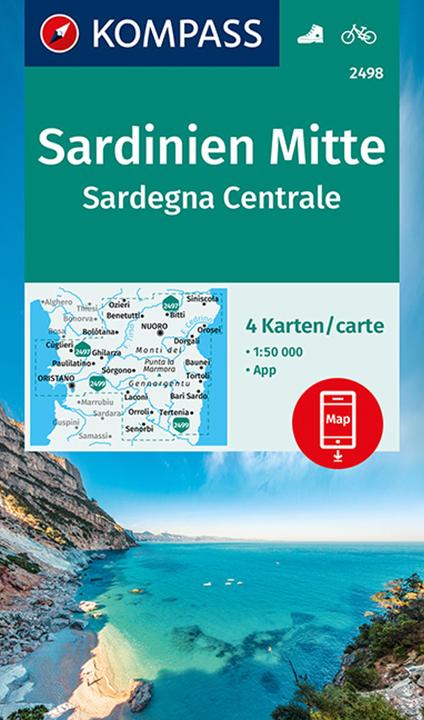 Image du produit Carte de randonnée Sardaigne centrale, Sa