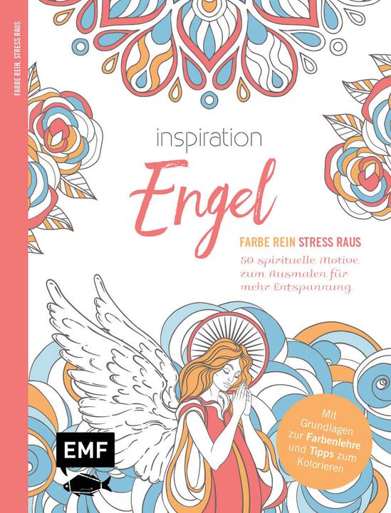 Produktbild Inspiration Engel – 50 spirituelle Motive zum Ausmalen für mehr Entspannung