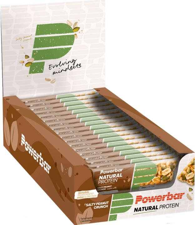 Image du produit Powerbar Protéines naturelles (Croquer, Cacahuète salée, 18 pcs, 720 g)