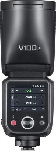 Actual product image Godox Speedlite V100 Nikon (Plug-on flash, Nikon)