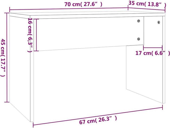 Image du produit VidaXL Daisy (74.5 x 40 x 141 cm)