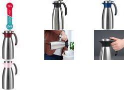 Image du produit Emsa Verseuse isolante SOFT GRIP, 1,5 litre, acier inoxydable / bleu Utilisation d'une seule main grâce (1.50 l)