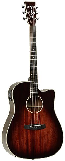 Actual product image Tanglewood Chitarra Acustica TW5 E AVB Winterleaf (Electric guitar, Mahogany, Solid Mahogany, Eboncore, Techwood)