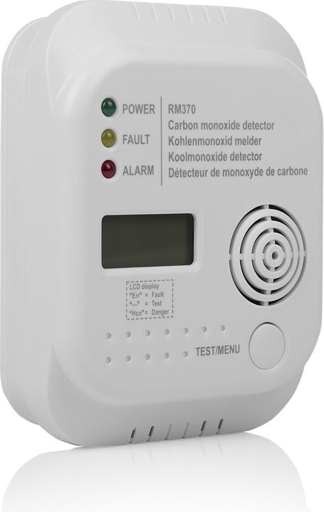 Actual product image Smartwares RM370/2 Carbon Monoxide Detector with 3 LEDs and