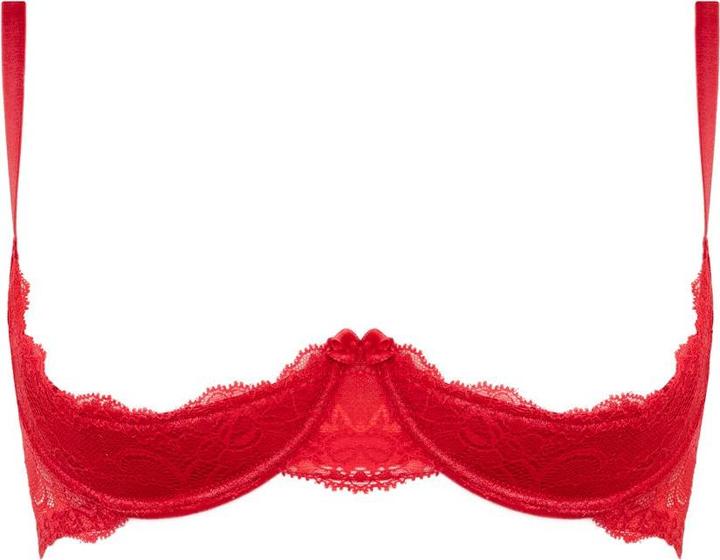 Actual product image Christine Le Duc Lace 1/4 cup Bra Marzia - Red (XXL, Single pack)