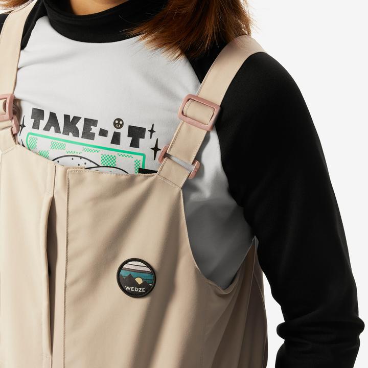 Image du produit Wedze Salopette de snowboard enfants piste - 500 blanc (164)
