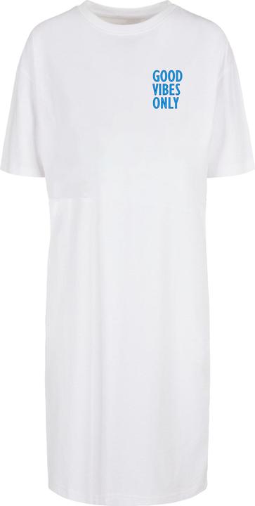 Merchcode Ladies Good Vibes Only Oversized Slit Tee Dress - 118131