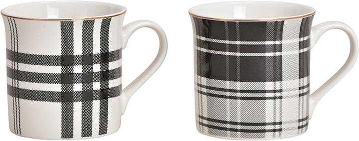 Produktbild Beanarella Tasse kariert, aus Porzellan / / (300 ml)