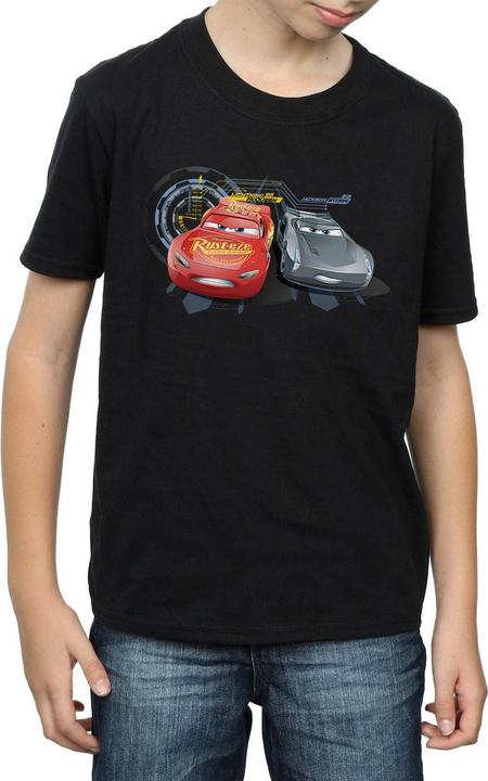 Actual product image Disney Boys Cars Lightning Vs Storm T-Shirt (152, 158)