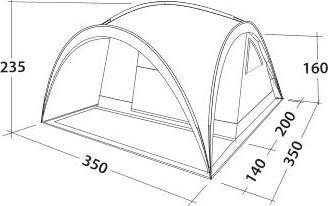 Produktbild Easy Camp Kuppelzelt Camp Shelter, 6 Personen (Kuppelzelt, 12 kg, 6 Personen)