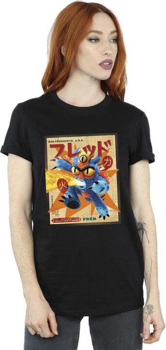 Image du produit Disney - T-shirt BIG HERO BAYMAX FRED NEWSPAPER - Femme (M)