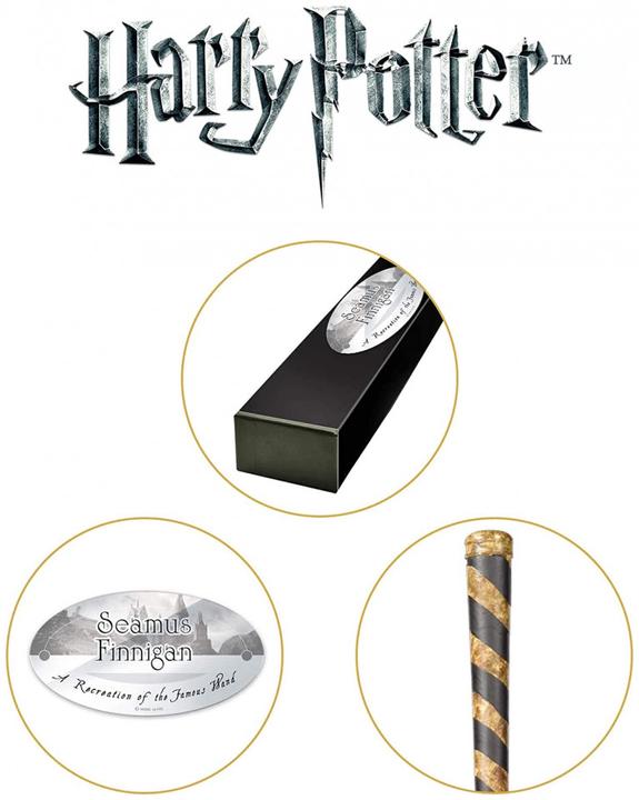 Actual product image Noble Collection Harry Potter Wand Seamus Finnigan (Character Edition)