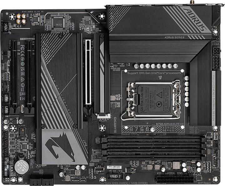 Produktbild Gigabyte B760 AORUS ELITE AX (LGA 1700, Intel B760, ATX)