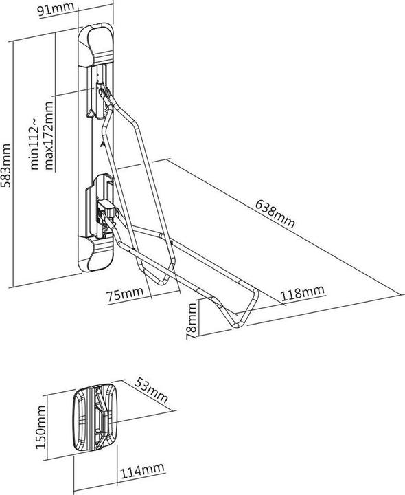 Actual product image myWall Bike wall mount