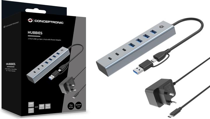 Immagine prodotto Conceptronic HUBBIES20GP (USB-C, 7 Porti)