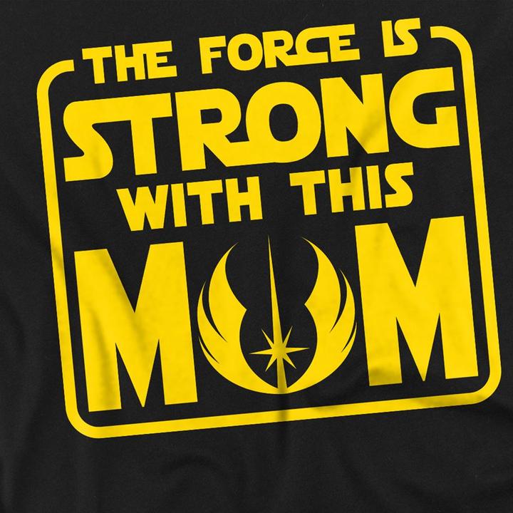 Immagine prodotto Star Wars Force Is Strong With Mum Maglietta Festa della Mamma Adulto Unisex (S)