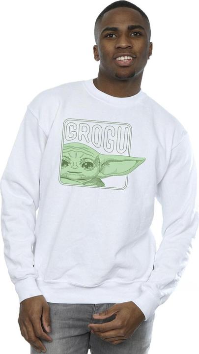Actual product image Star Wars Mens The Mandalorian Grogu Box Sweatshirt (XL)