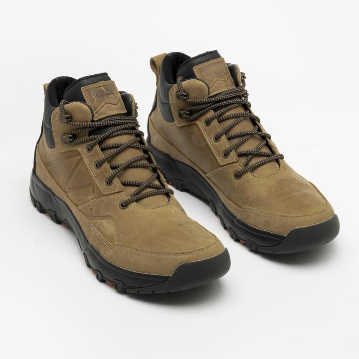 Image du produit Quechua Chaussures de randonnée en cuir étanches pour hommes - NH500 mi-haute beige (45)