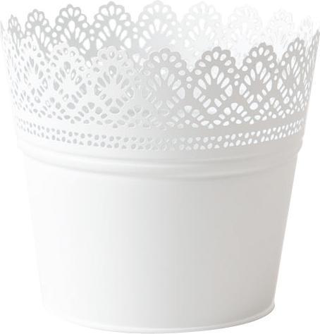 Immagine prodotto Esmée Vaso di fiori, fioriera con pizzo, lamiera (16 cm)