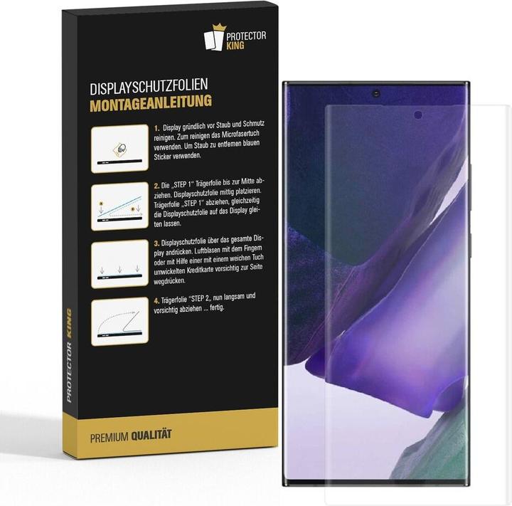 Produktbild Protectorking 2x Premium Displayschutzfolie 3D KLAR (2 Stück, Samsung Galaxy Note 20 Ultra)