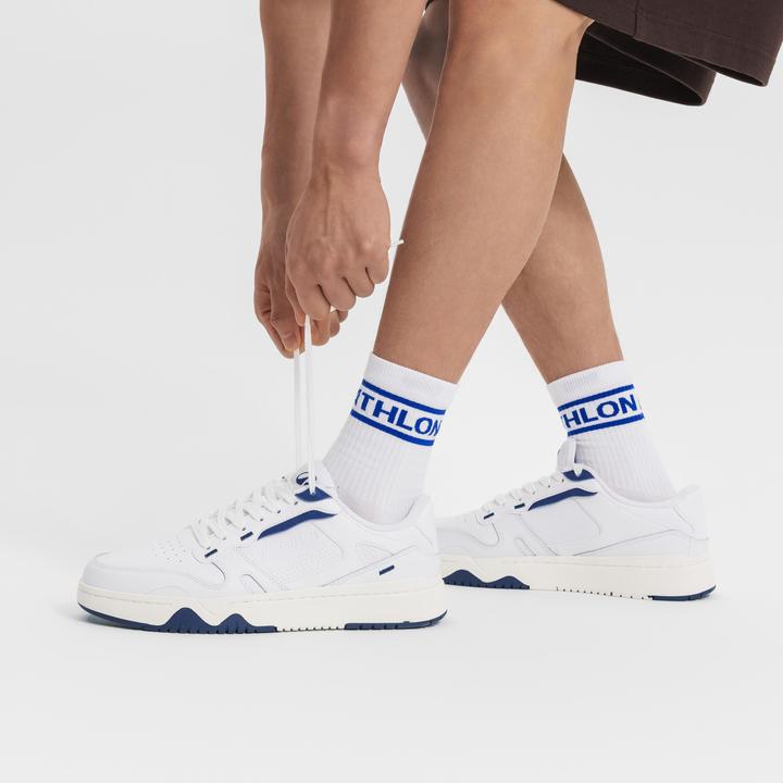 Image du produit Decathlon Baskets cj80 homme, blanc et bleu marine (46)