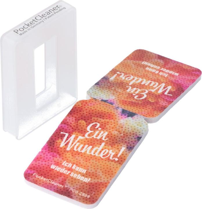 Produktbild Wedo PocketCleaner Brillen-Putztuch, Smartphone- oder Tabletputztuch im Kunststoff-Etui