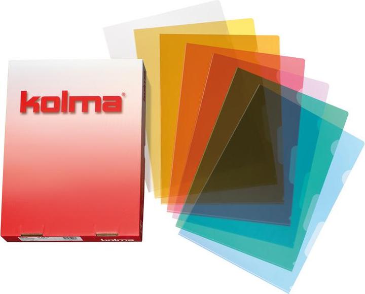 Actual product image Kolma A4 smooth superstrong assorted folders (A4, 10 x)
