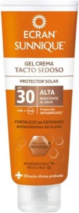 Immagine prodotto Ecran SUNNIQUE gel crema tacto seda SPF30 250 ml (Crema solare, SPF 30, 250 ml)
