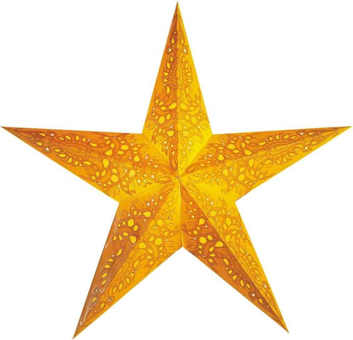 Actual product image Starlightz Paper star mono yellow size M