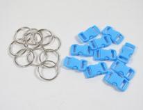 Actual product image Kögler Paracord accessory set, 10 locks, 10 keys