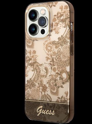 Produktbild Guess GUHCP14XHGPLHC iPhone 14 Pro Max 6,7" ochre hardcase Porcelain Collection (Apple iPhone 14 Pro Max)