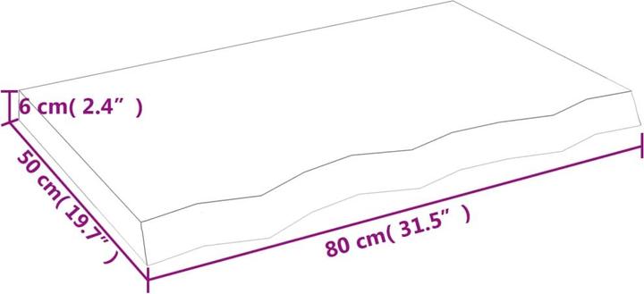 Actual product image VidaXL Emerald (80 x 6 x 50 cm)