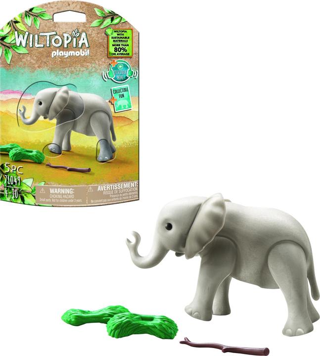 Actual product image Playmobil 71049 Young elephant (71049, Playmobil Wiltopia)