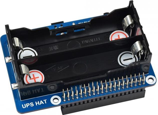 Actual product image WaveShare UPS HAT for Raspberry Pi Uninterruptible Power Supply