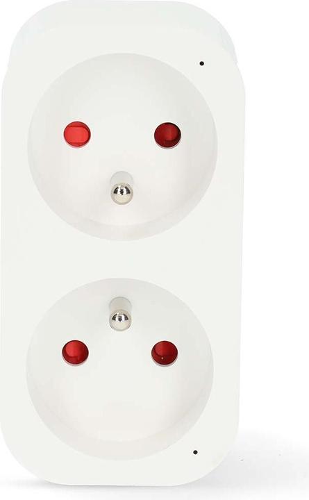 Produktbild Nedis N WIFIP141EWT - Switchable WLAN socket outlet, 2-gang FR version