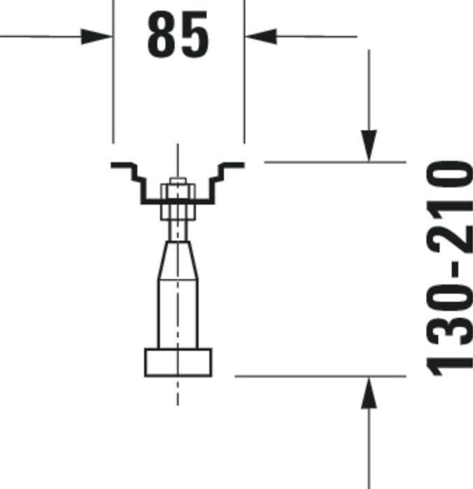 Produktbild Duravit Fussgestell 2 Stück
