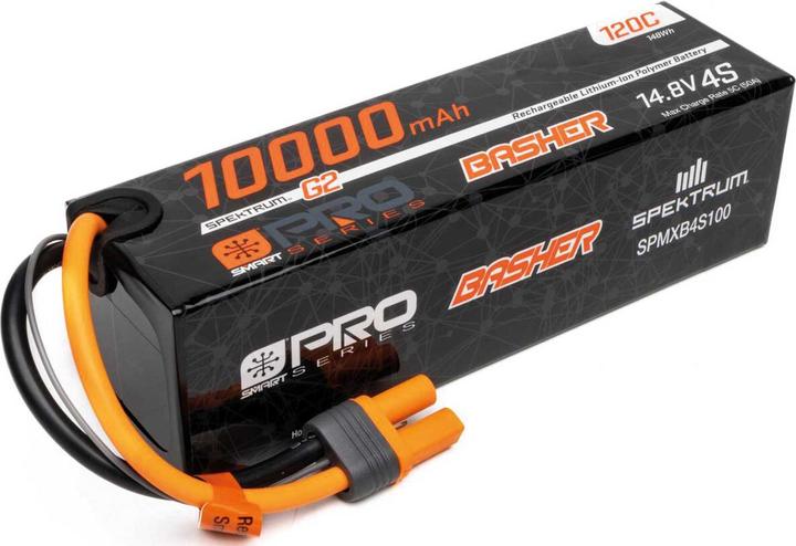 Produktbild 14.8V 10000mAh 4S 120C Smart G2 Pro Basher LiPo: IC5 (14.80 V, 10000 mAh)