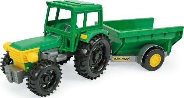 Immagine prodotto Wader Trattore agricolo verde con rimorchio