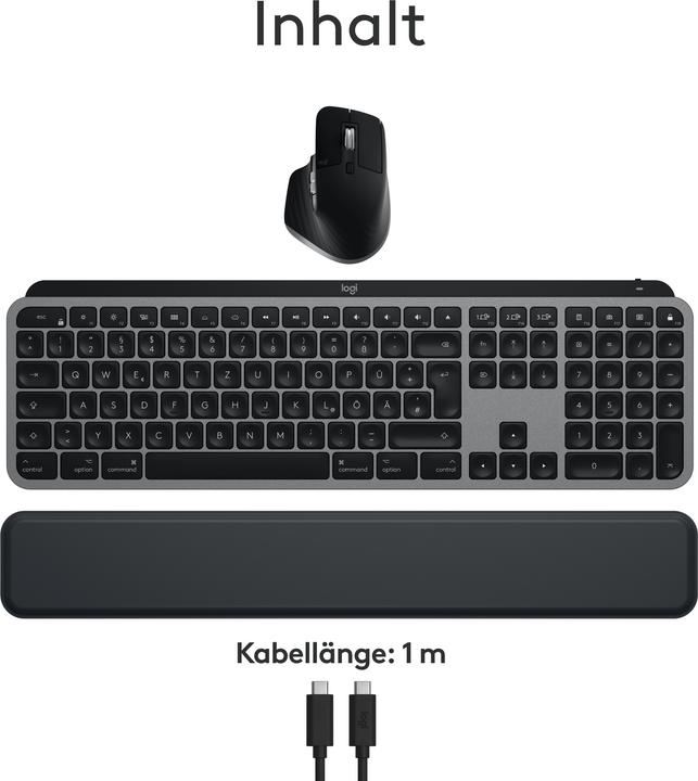Immagine prodotto Logitech MX Keys S Combo per Mac (DE, Senza fili)