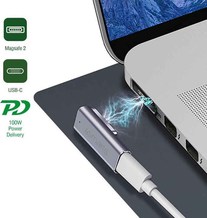 Actual product image 4smarts Adapter USB-C PD 100W Magsafe 2 540466 (MagSafe)