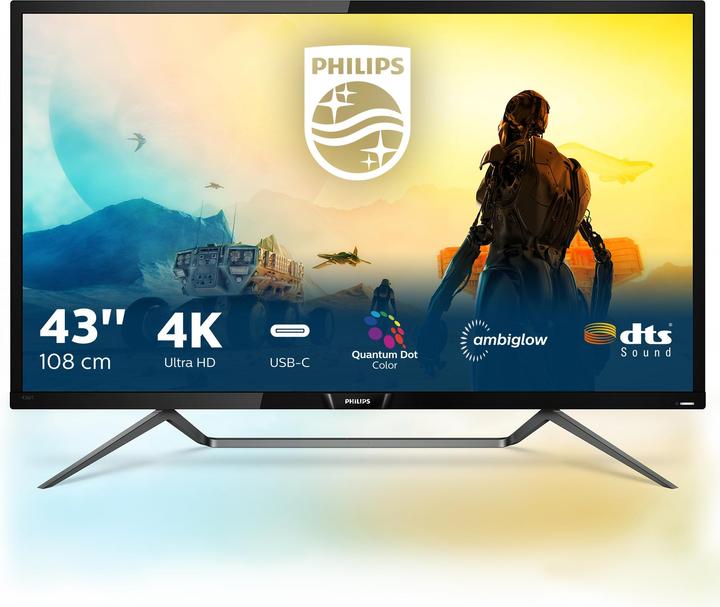 Actual product image Philips 436m6vbpab/00 (3840 x 2160 Pixels, 42.50")