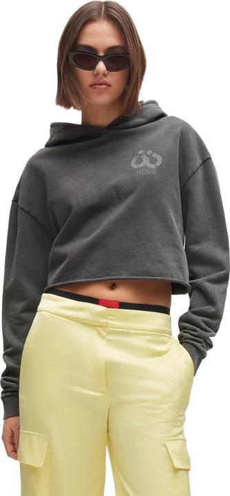 Immagine prodotto HUGO Dephana 2 Felpa Corta con Cappuccio Vestibilità Rilassata Donna (34 D)