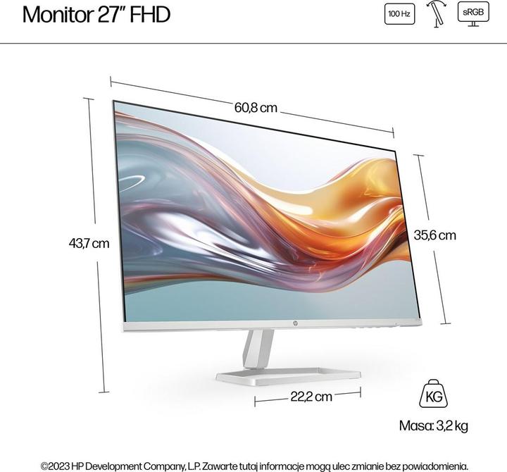 Actual product image HP 527sw (1920 x 1080 pixels, 27")