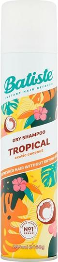 Schwarzkopf Batiste, tropisches, trockenes Shampoo, 200 ml (280 ml, Trockenshampoo)