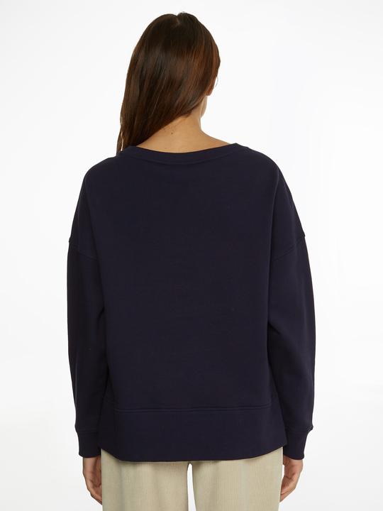Actual product image Tommy Hilfiger Ladies O-nk Sweatshirt by Reg Sweater, Desert Sky, S (S)