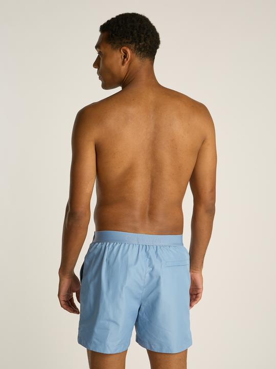 Produktbild Calvin Klein Medium Drawstring Heren Zwembroek - Faded Denim - Maat S (S)