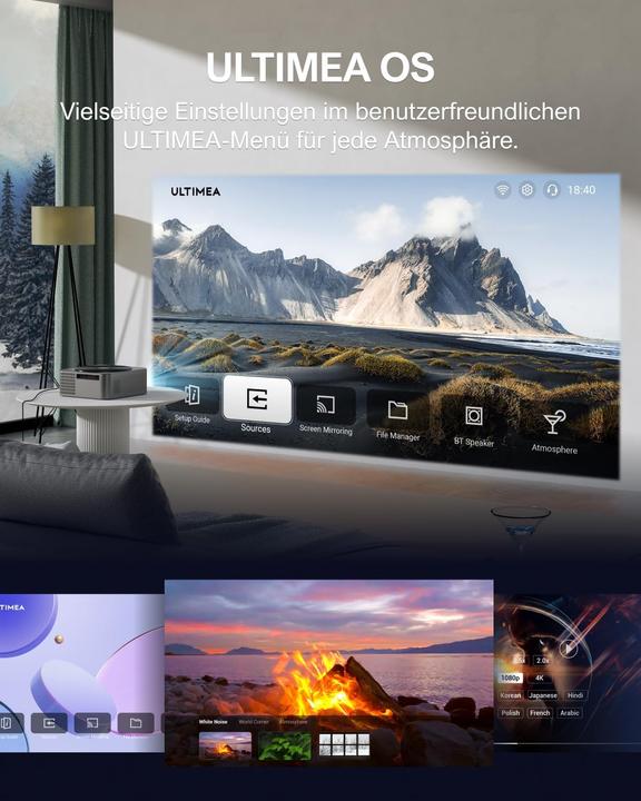 Actual product image Ultimea Apollo P40 (Full HD, 700 lm, 1.4:1)