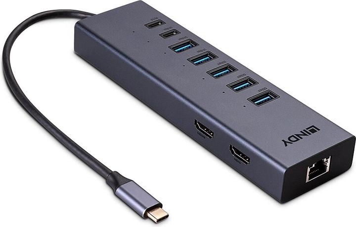 Produktbild Lindy DST-Mini Duo (USB-C, 10 Ports)