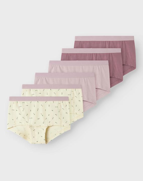 Immagine prodotto Name it Nkfhipster 6p Buttercream Floral Noos (134, confezione da 6)