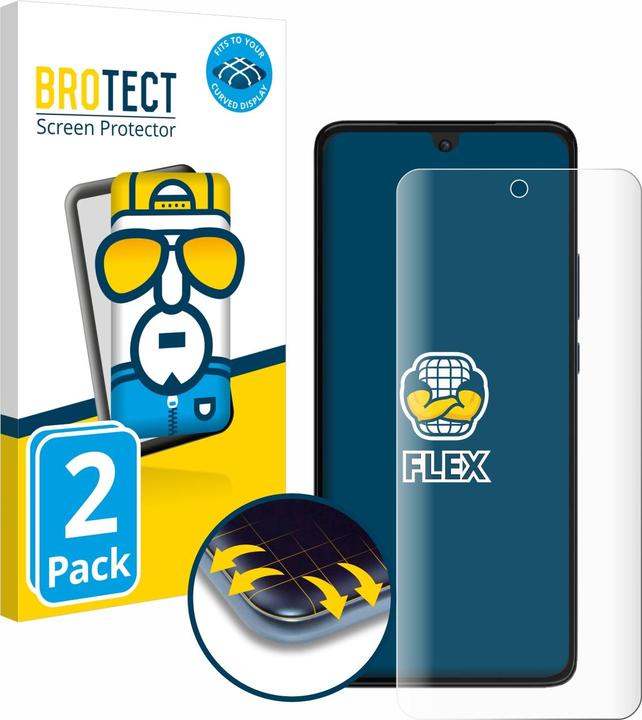 Produktbild BROTECT Full-Cover Displayschutz (2 Stück, Motorola Moto G84)